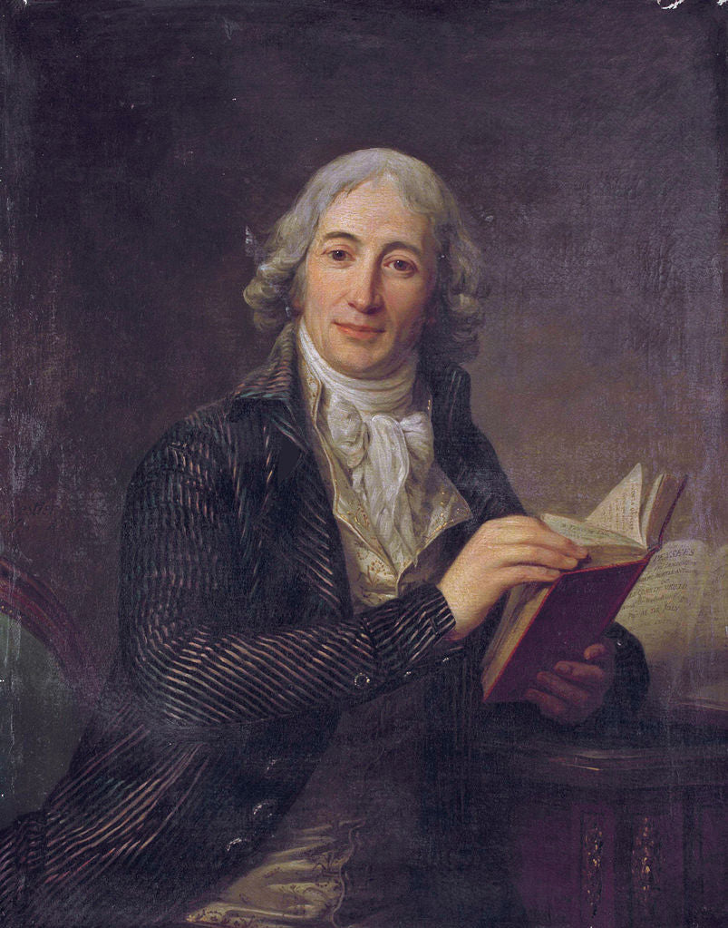 Ministre Etienne-Louis-Hector de Joly, vintage artwork by Antoine Vestier, 12x8" (A4) Poster