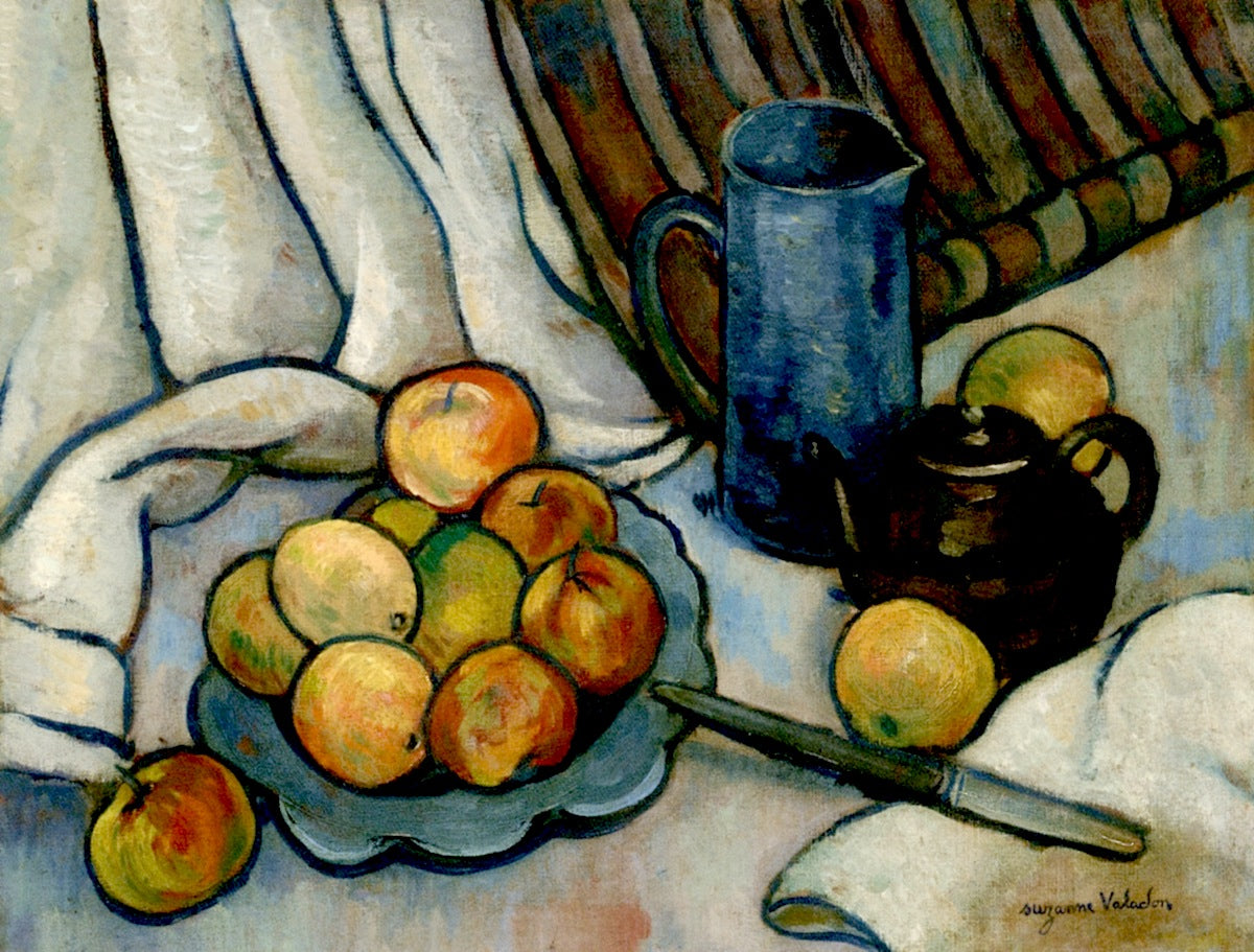Apples, Pitcher and Teapot by Suzanne Valadon,A3(16x12")Poster