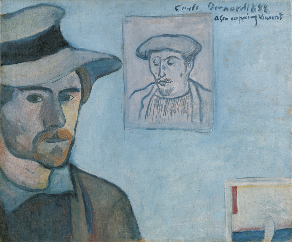 Self-Portrait with Portrait of Gauguin by Emile Bernard,A3(16x12")Poster