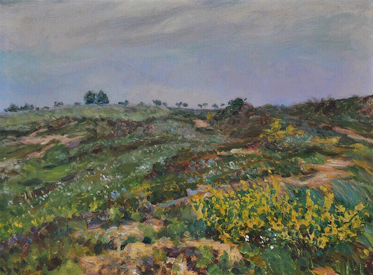 From Štěpánovice at Evening, vintage artwork by František Kaván, 12x8" (A4) Poster