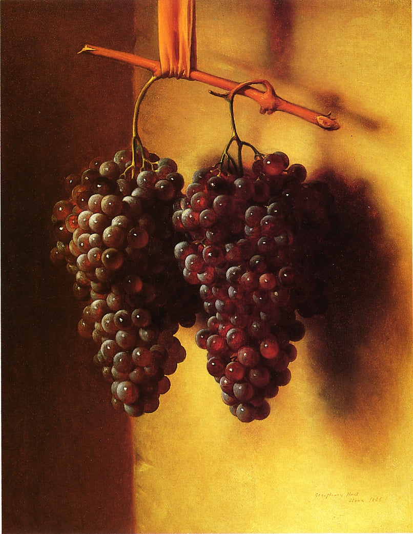 The Twins, Chianti Grapes, vintage artwork by George Henry Hall, 12x8" (A4) Poster