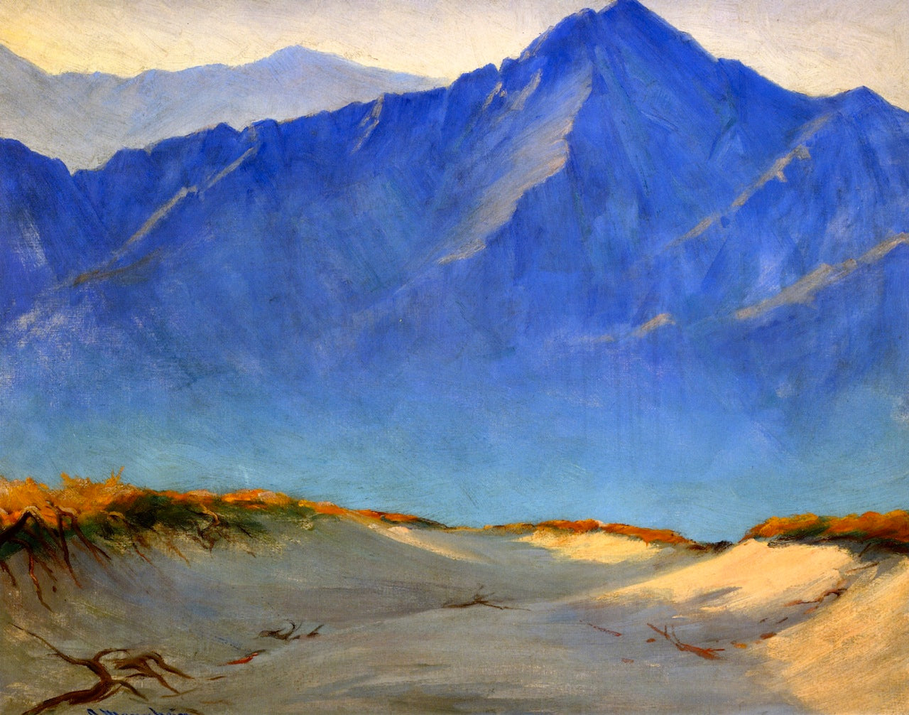 Blue Desert Foothills by Jean Mannheim,A3(16x12")Poster