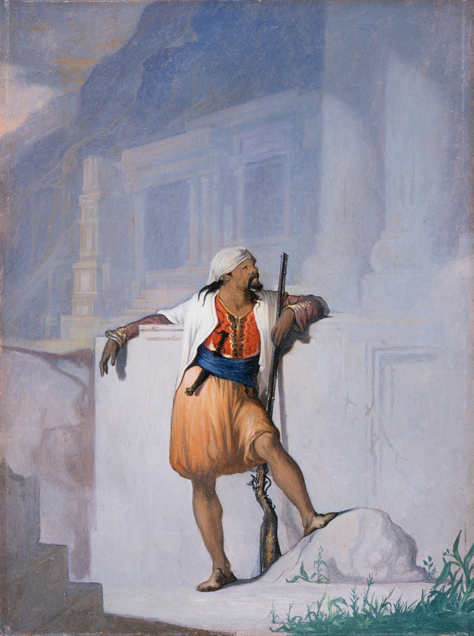 The Sentry, vintage artwork by William Rimmer, A3 (16x12") Poster Print