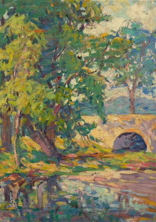 Tree Lined Stream by Kathryn Cherry,A3(16x12")Poster