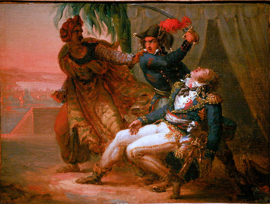 The Assassination of General Kleber, vintage artwork by Antoine-Jean Gros, 12x8" (A4) Poster