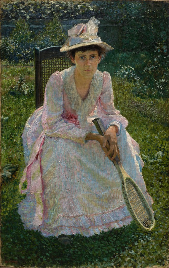 Portrait of Mary Holland by Otto Henry Bacher,A3(16x12")Poster