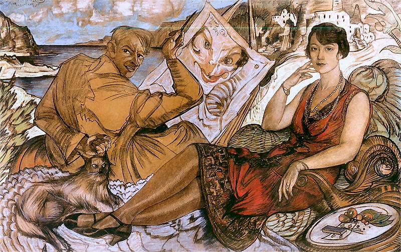 elf-Portrait with Maryla Grossmanowa by Stanislaw Witkiewicz,16x12(A3) Poster