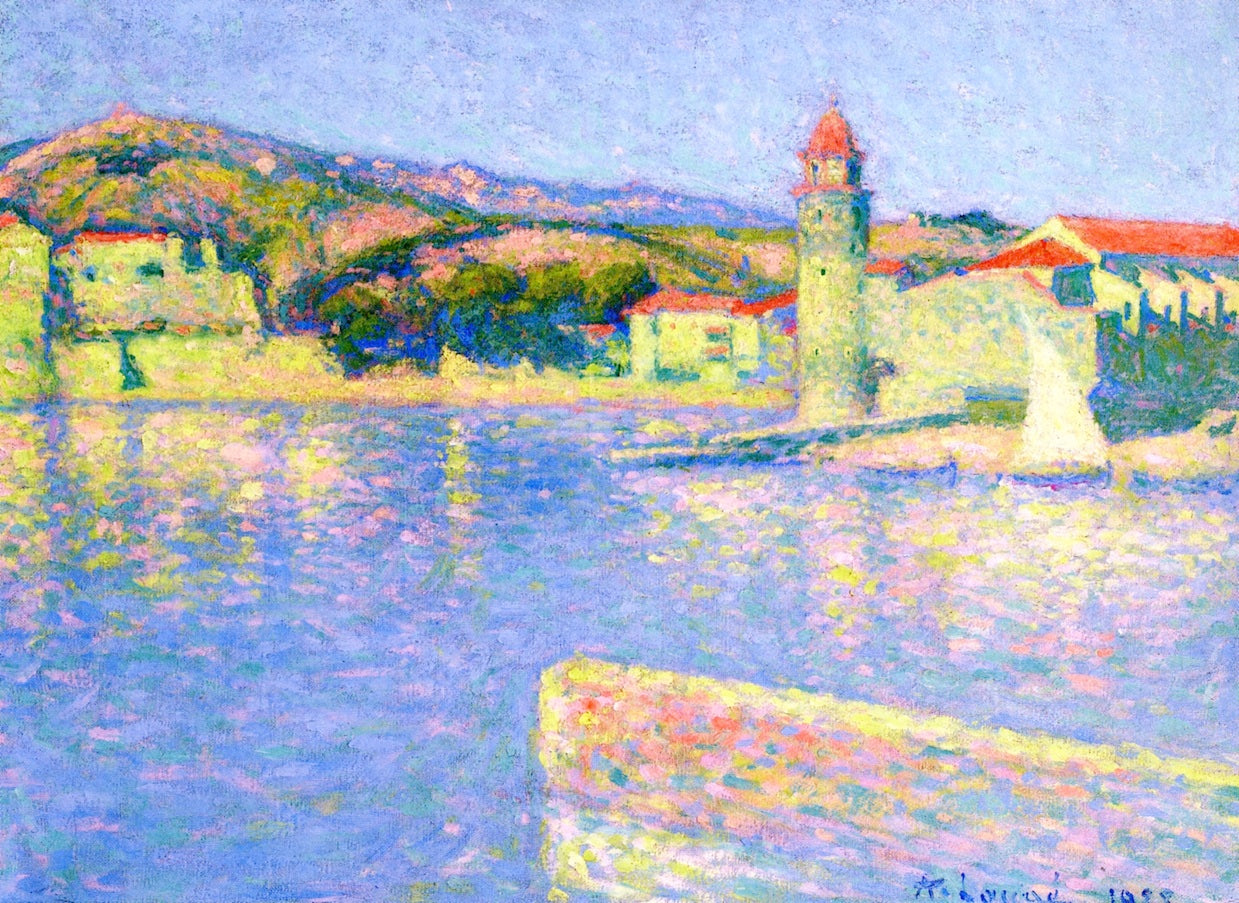of Collioure - View of Pointe Saint-Vincent by Achille Lauge,A3(16x12")Poster