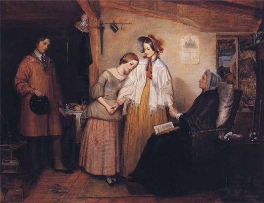 Going into Service, vintage artwork by Richard Redgrave, A3 (16x12") Poster Print