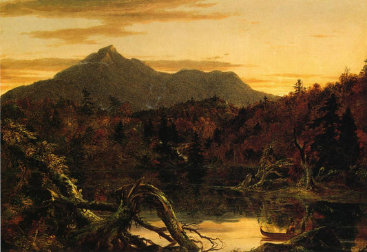 Autumn Twilight: View of Copway Peak, vintage artwork by Thomas Cole, A3 (16x12") Poster Print