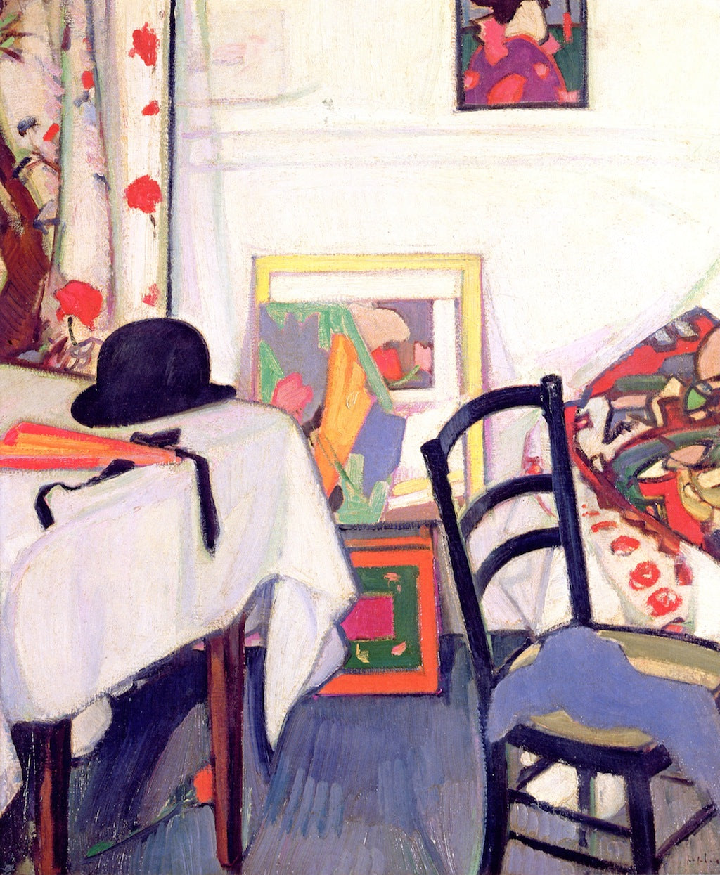 Interior with Japanese Print by Samuel John Peploe,16x12(A3) Poster