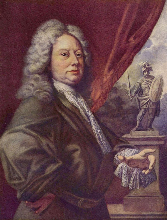 Portrait of Count František Antonín Špork, vintage artwork by Peter Brandel, 12x8" (A4) Poster