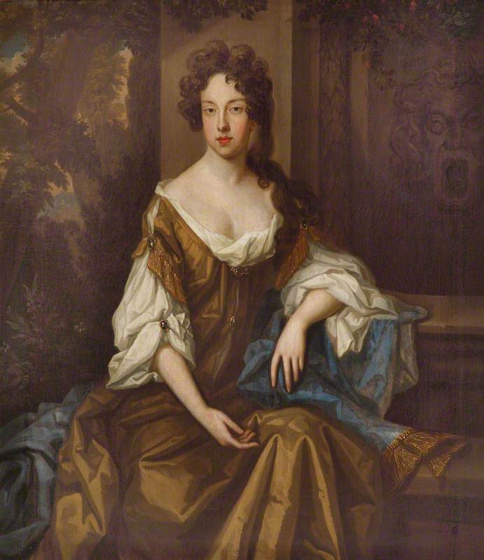 Elizabeth Tulse, Lady Onslow, vintage artwork by Sir Godfrey Kneller, BT., 12x8" (A4) Poster