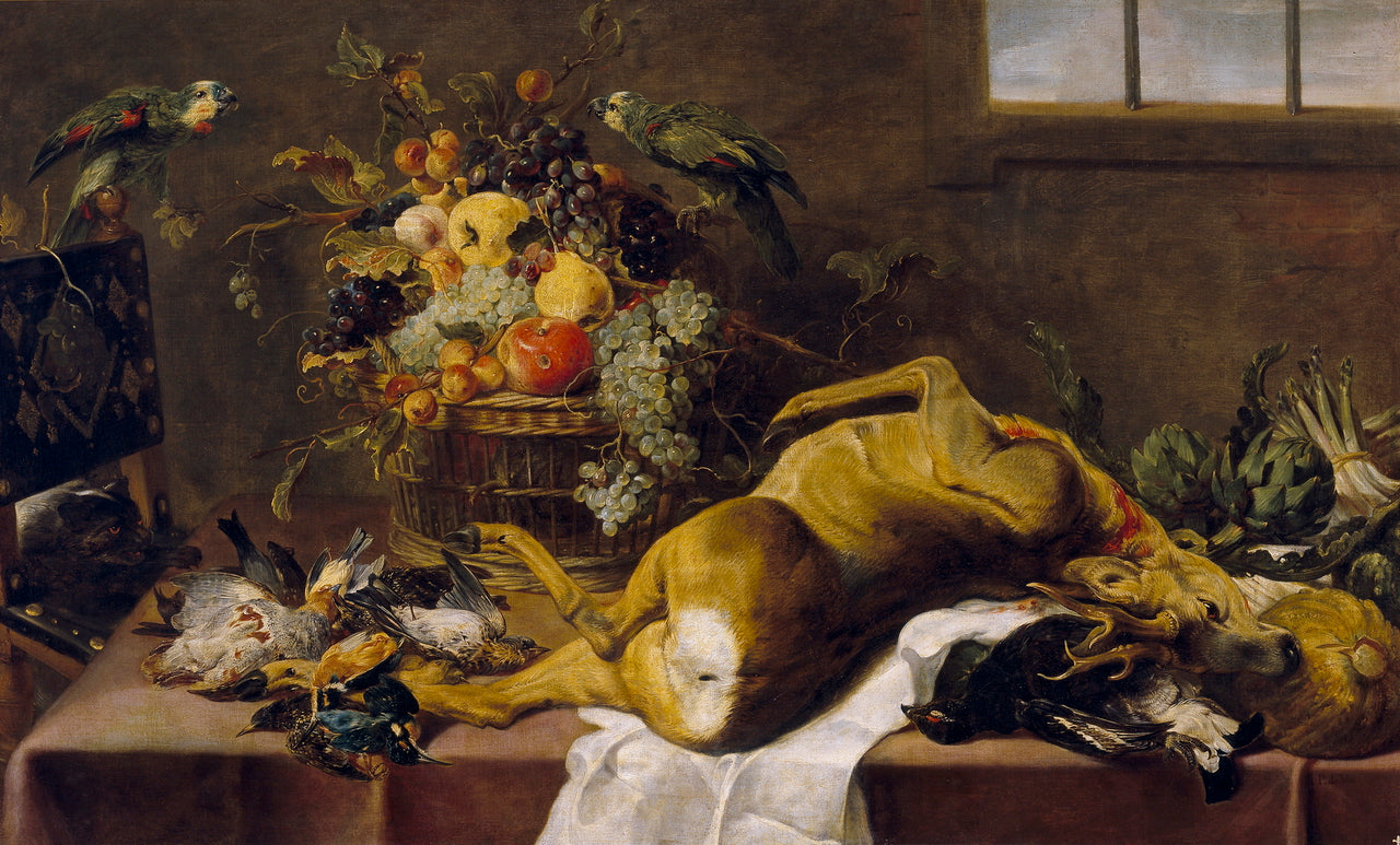 Still-Life, vintage artwork by Paul de Vos, 12x8" (A4) Poster