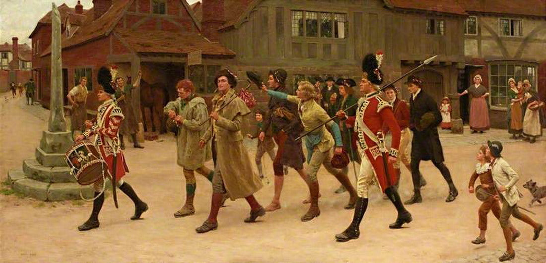 Follow the Drum, vintage artwork by Frank Dadd, 12x8" (A4) Poster