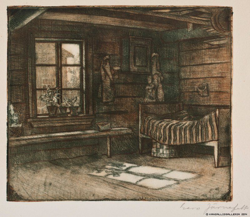Corner of a House by Eero Jarnefelt,A3(16x12")Poster