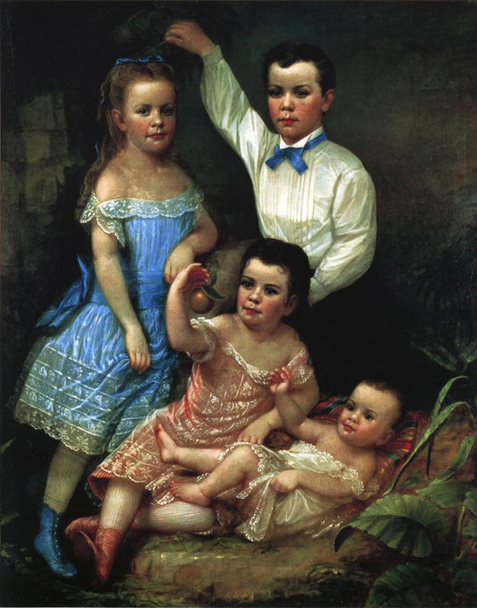The Keith Children, vintage artwork by Washington Bogart Cooper, A3 (16x12") Poster Print