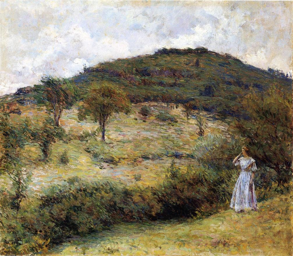 Springtime Stroll, vintage artwork by Robert Lewis Reid, 12x8" (A4) Poster