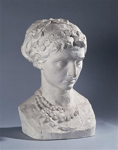 La Palombella au collier, vintage artwork by Jean-Baptiste Carpeaux, 12x8" (A4) Poster
