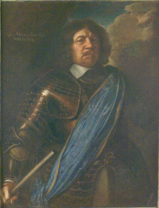 Portrait of Arvid Wittenberg, vintage artwork by Matthaus Merian the Younger, 12x8" (A4) Poster