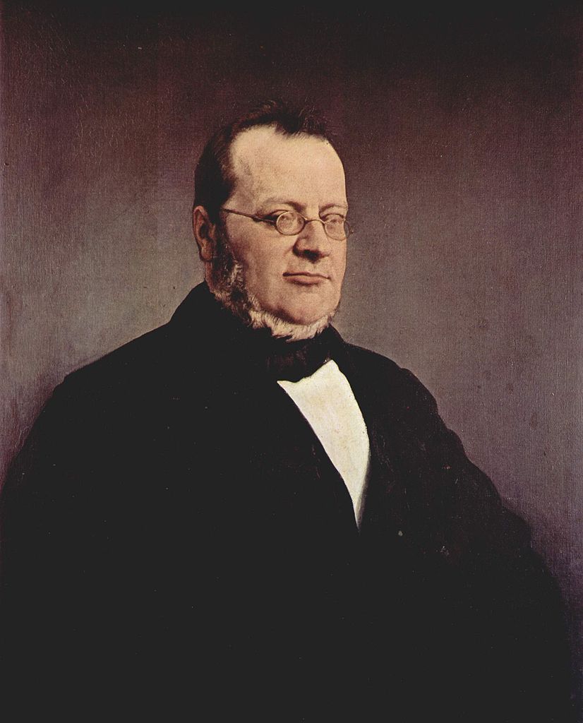 Portrait of Camillo Benso Conte of Cavour, vintage artwork by Francesco Paolo Hayez, A3 (16x12") Poster Print