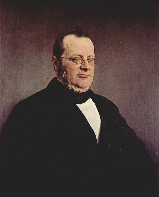 Portrait of Camillo Benso Conte of Cavour, vintage artwork by Francesco Paolo Hayez, A3 (16x12") Poster Print