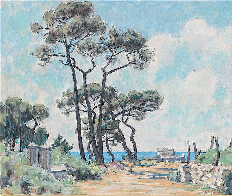 Maritime Pines by Rene-Franaois-Xavier Prinet,A3(16x12")Poster
