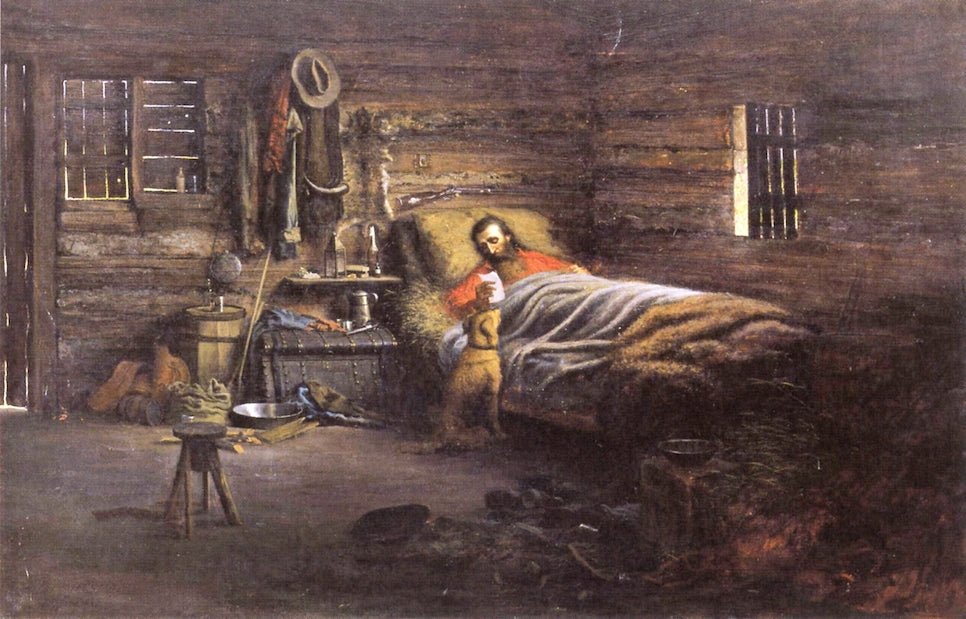 The Pioneer, vintage artwork by Jules Tavernier, 12x8" (A4) Poster