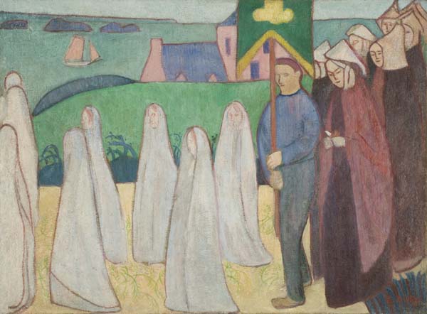 Confirmand's Procession by Emile Bernard,A3(16x12")Poster