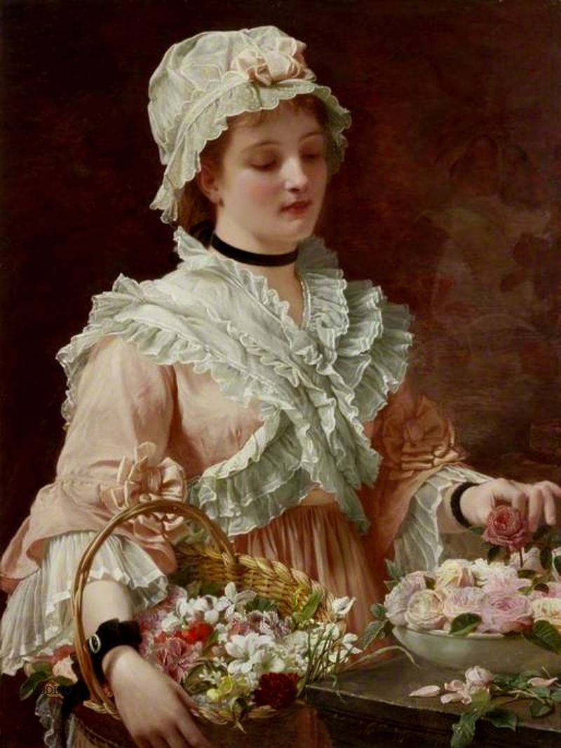 Labour of Love, vintage artwork by Charles Edward Perugini, 12x8" (A4) Poster