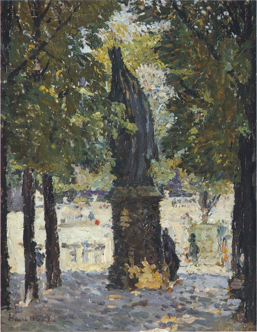 Garden of Luxembourg by Henri Martin,A3(16x12")Poster