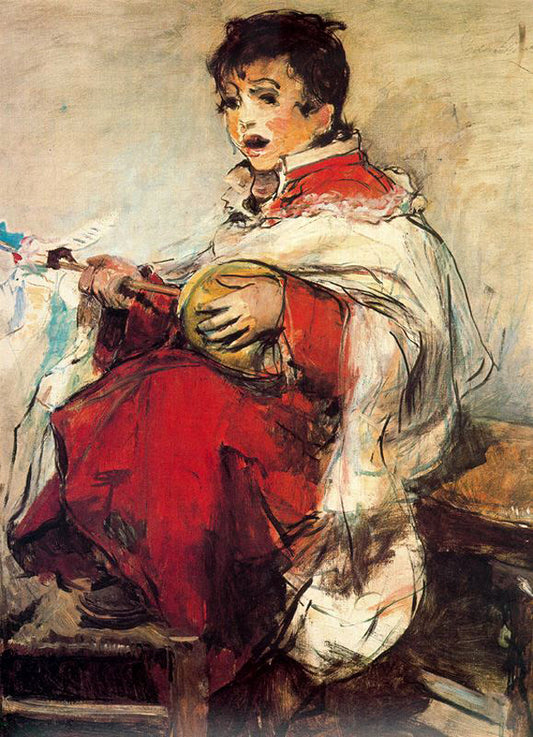 Altar Boy, vintage artwork by Ignacio Pinazo Camarlench, 12x8" (A4) Poster