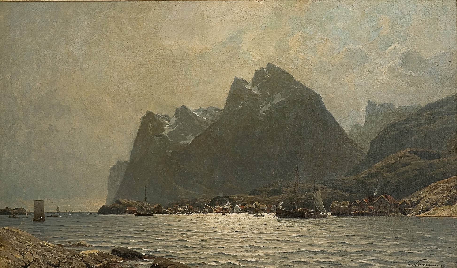 Reine, vintage artwork by Adelsteen Normann, 12x8" (A4) Poster