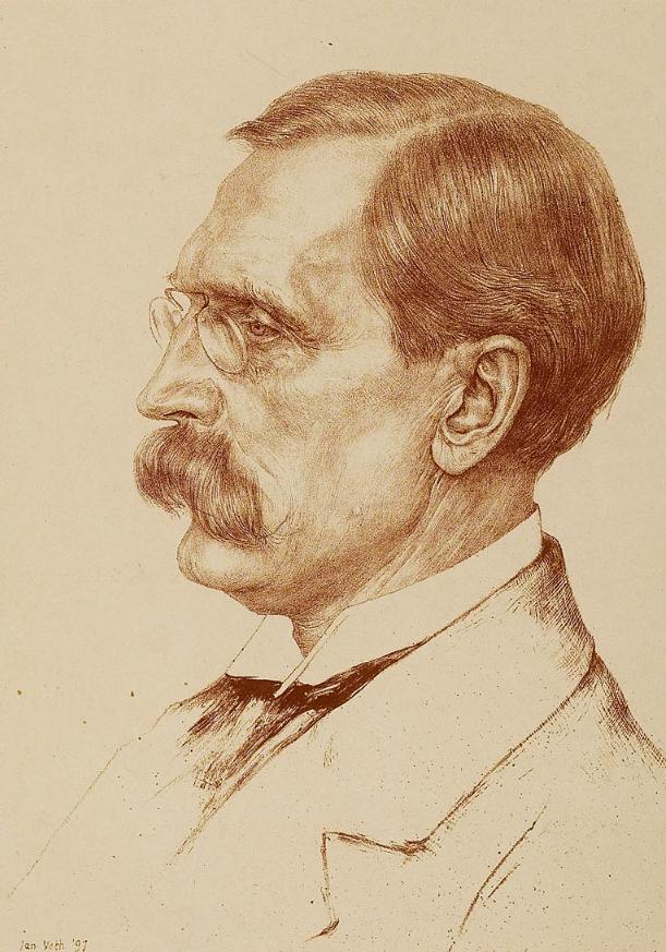 Wilhelm von Bode, vintage artwork by Jan Veth, 12x8" (A4) Poster