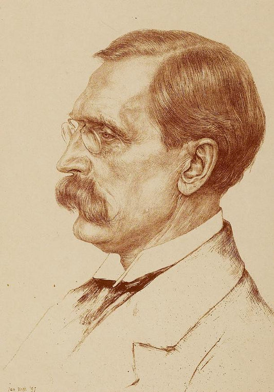 Wilhelm von Bode, vintage artwork by Jan Veth, 12x8" (A4) Poster