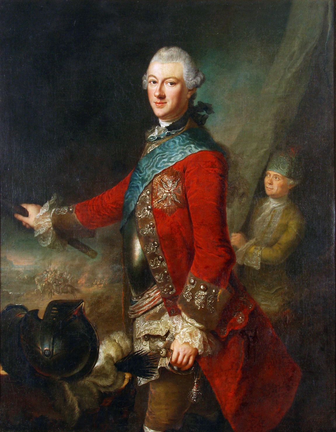 Portrait of Michał Kazimierz Ogiński, Grand Hetman of Lithuania, vintage artwork by Anna Rosina de Gasc, 12x8" (A4) Poster