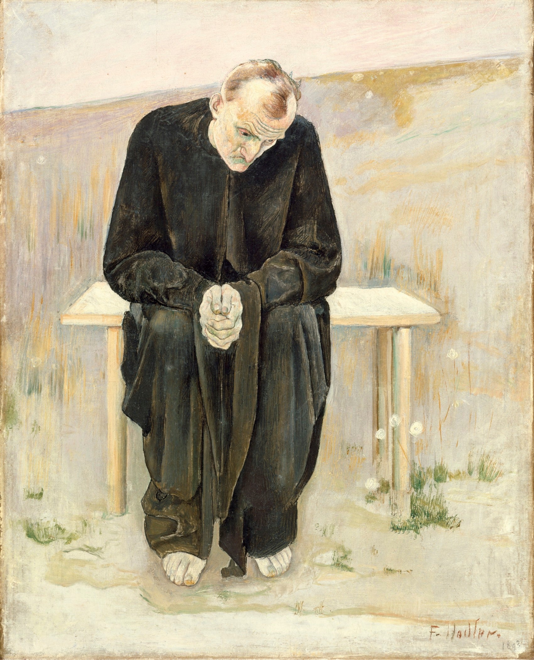 The Disillusioned One by Ferdinand Hodler,A3(16x12")Poster