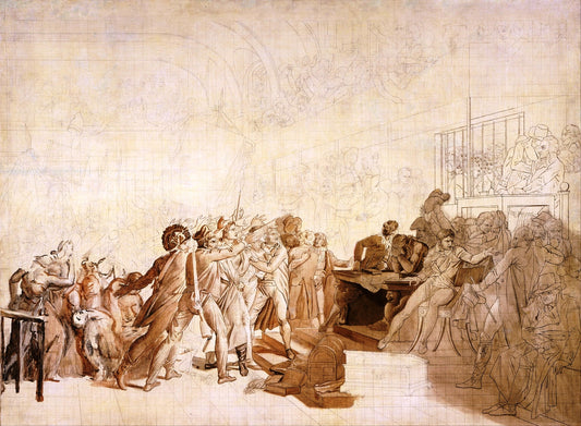 The 10th of August 1792, vintage artwork by François Gerard, 12x8" (A4) Poster