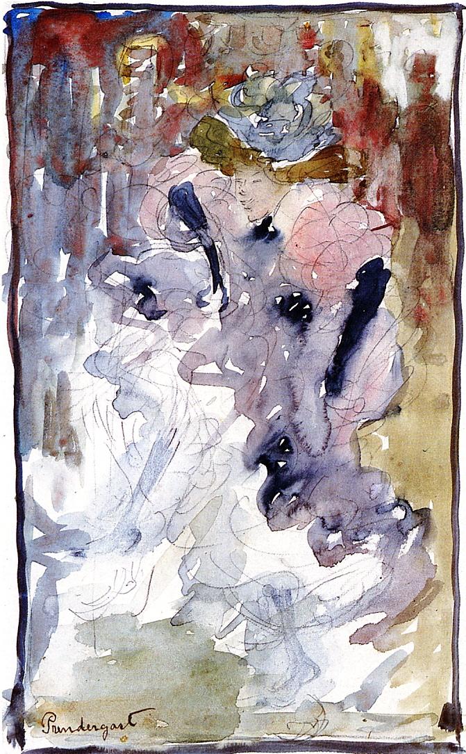 Can-Can Dancer by Maurice Prendergast,A3(16x12")Poster
