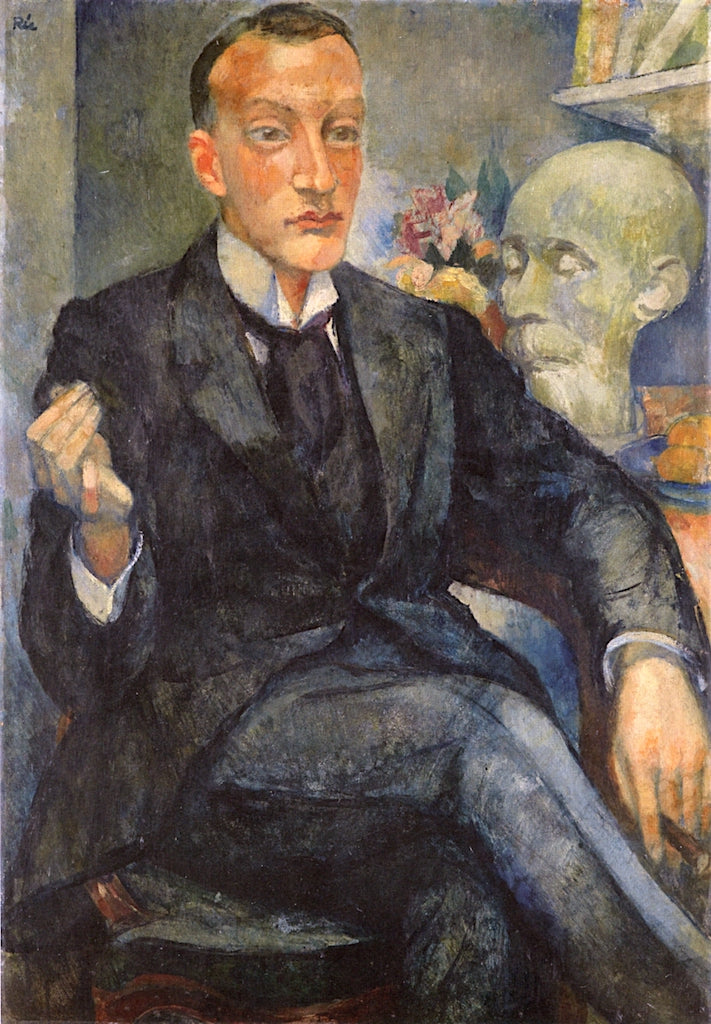 Portrait of Albert Malte Wagner, vintage artwork by Anita Ree, 12x8" (A4) Poster
