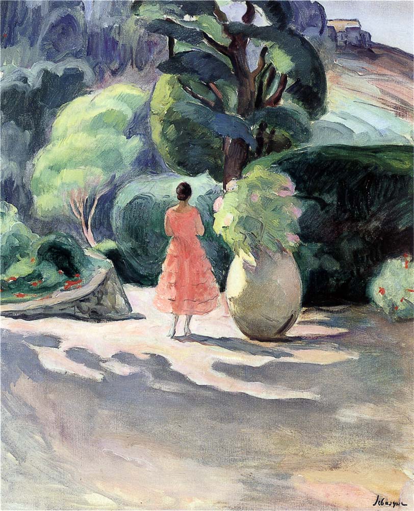 The Alley of Jars at Pradet, vintage artwork by Henri Lebasque, 12x8" (A4) Poster