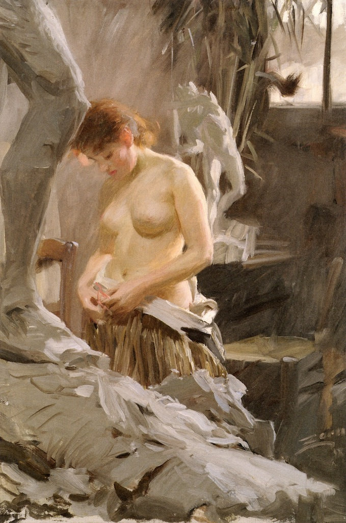 In Wilkstrom's Studio by Anders Zorn,A3(16x12")Poster