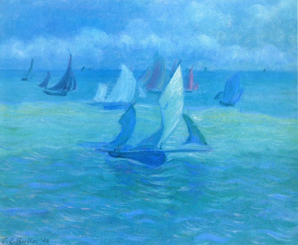 Sailboats on the Water by Theodore Earl Butler,A3(16x12")Poster
