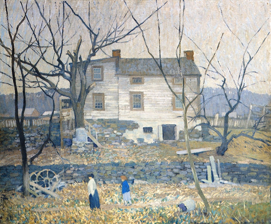 The Gray House, vintage artwork by Robert Spencer, 12x8" (A4) Poster