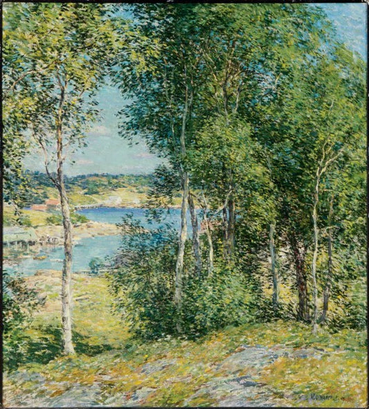 A Family of Birches by Willard Leroy Metcalf,A3(16x12")Poster