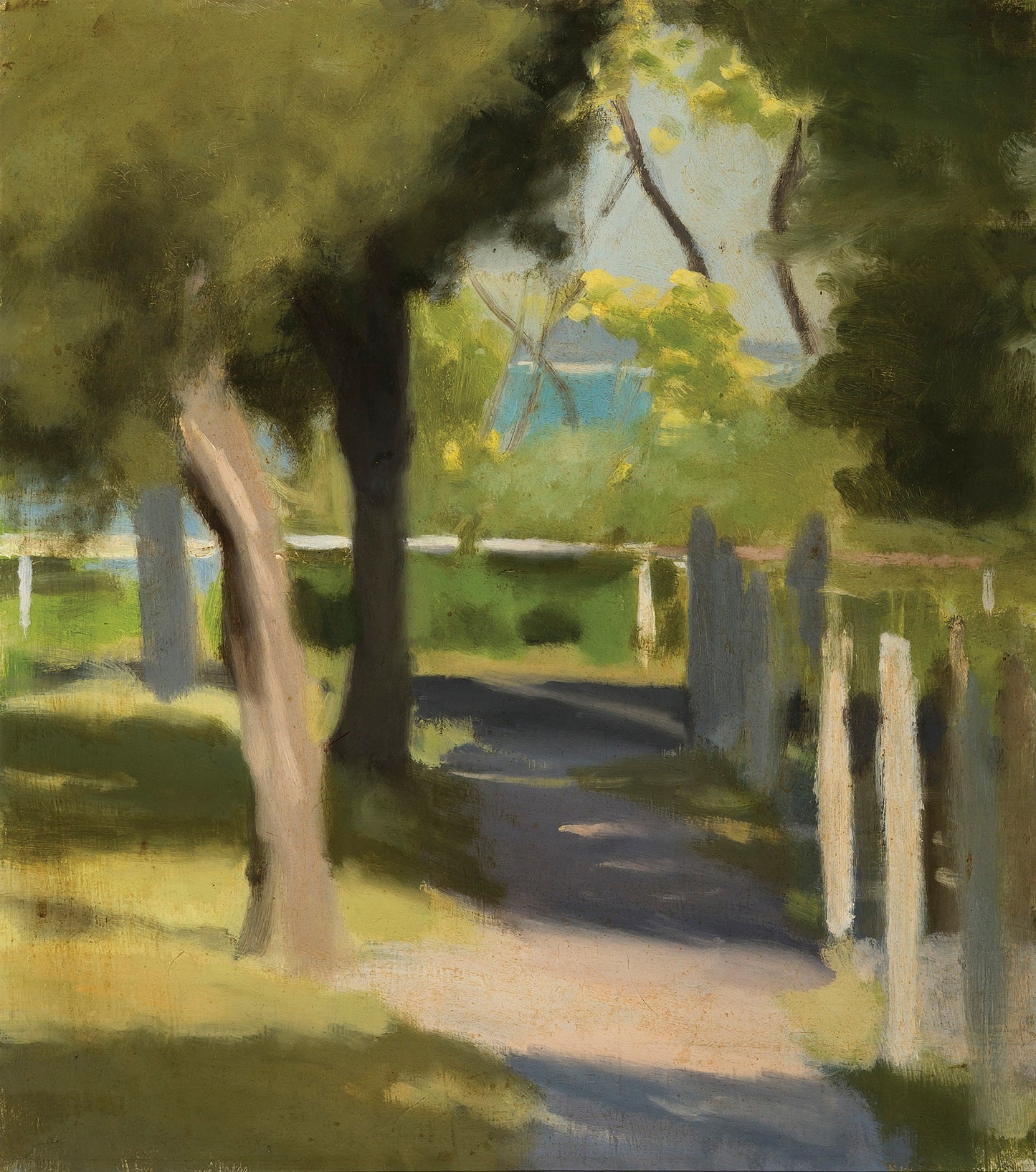 Path to the Beach, vintage artwork by Clarice Beckett, 12x8" (A4) Poster