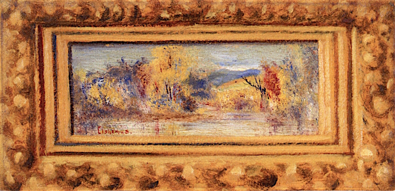 Autumn Riverscape, vintage artwork by Louis M. Eilshemius, 12x8" (A4) Poster