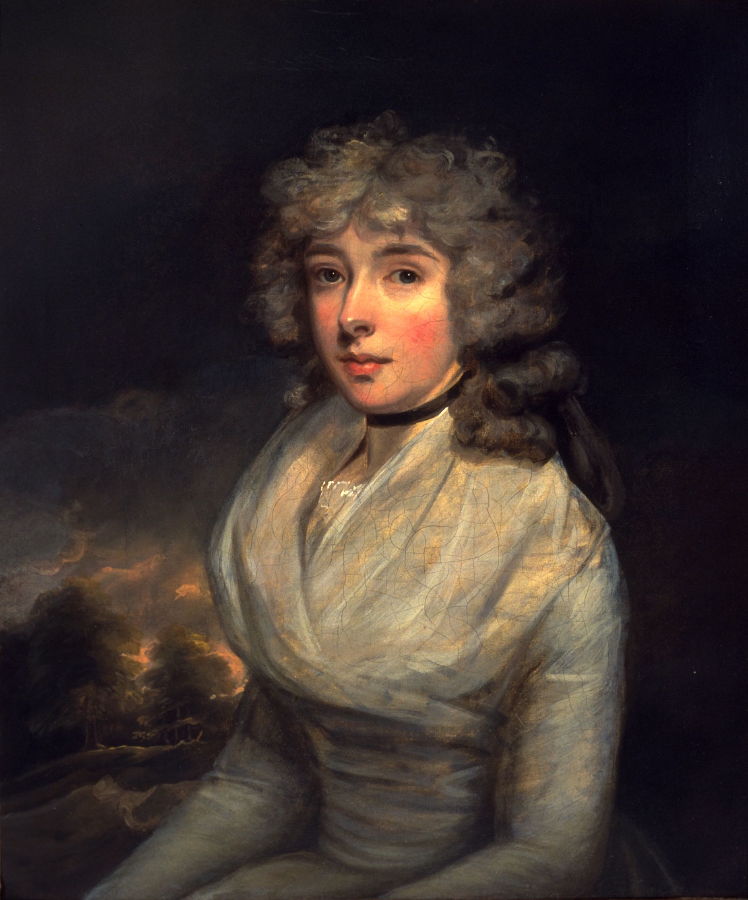 Mrs Hunter, vintage artwork by John Hoppner, 12x8" (A4) Poster