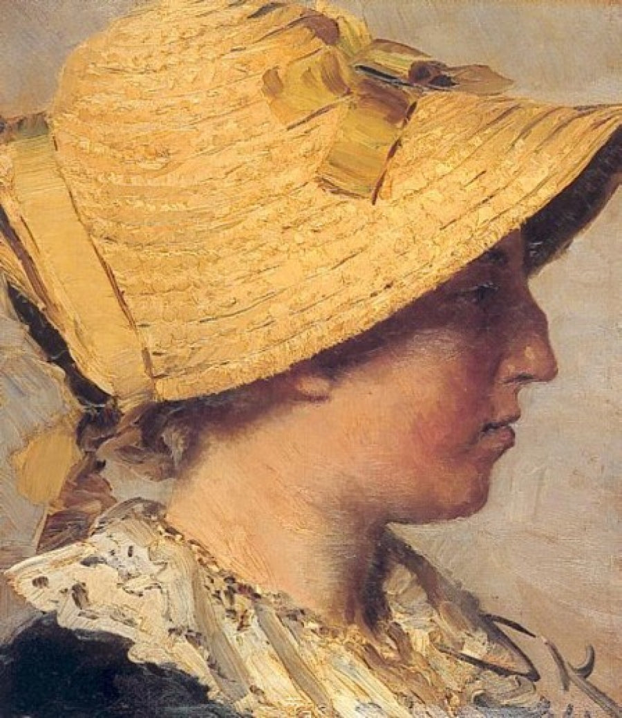 Anna Ancher, vintage artwork by Peder Severin Kroyer, 12x8" (A4) Poster