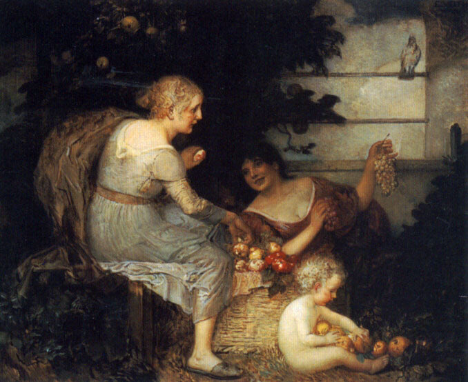 An Allegory of Plenty by Eduard Veith,A3(16x12")Poster